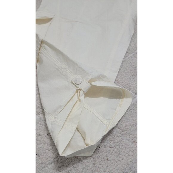 Free People Fp Movement Womens White Mesmerize Me Solid Cargo Pants Size L - Picture 8 of 13